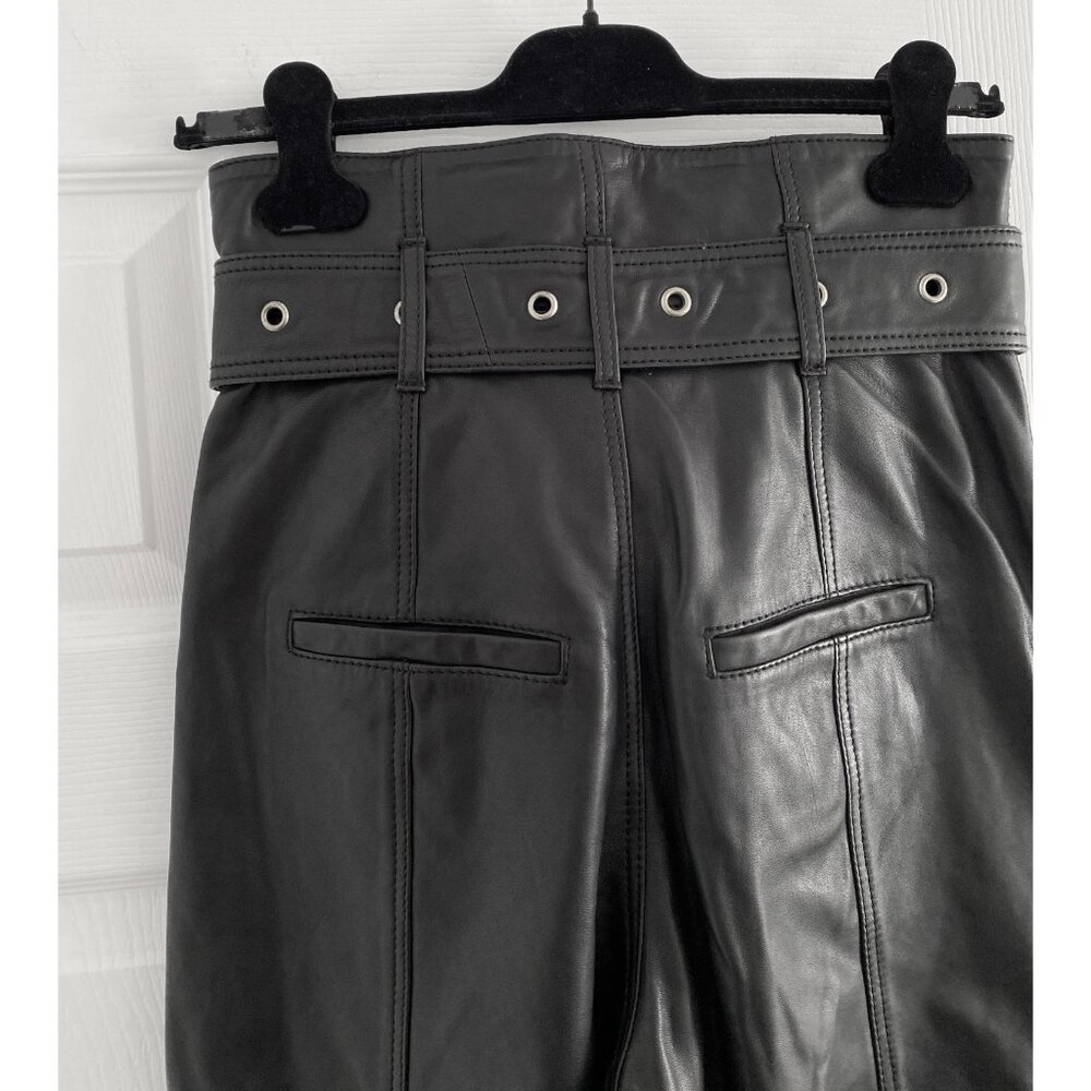 NWT Marissa Webb "Anniston" Leather Pants in Black, size 2 - Picture 10 of 13